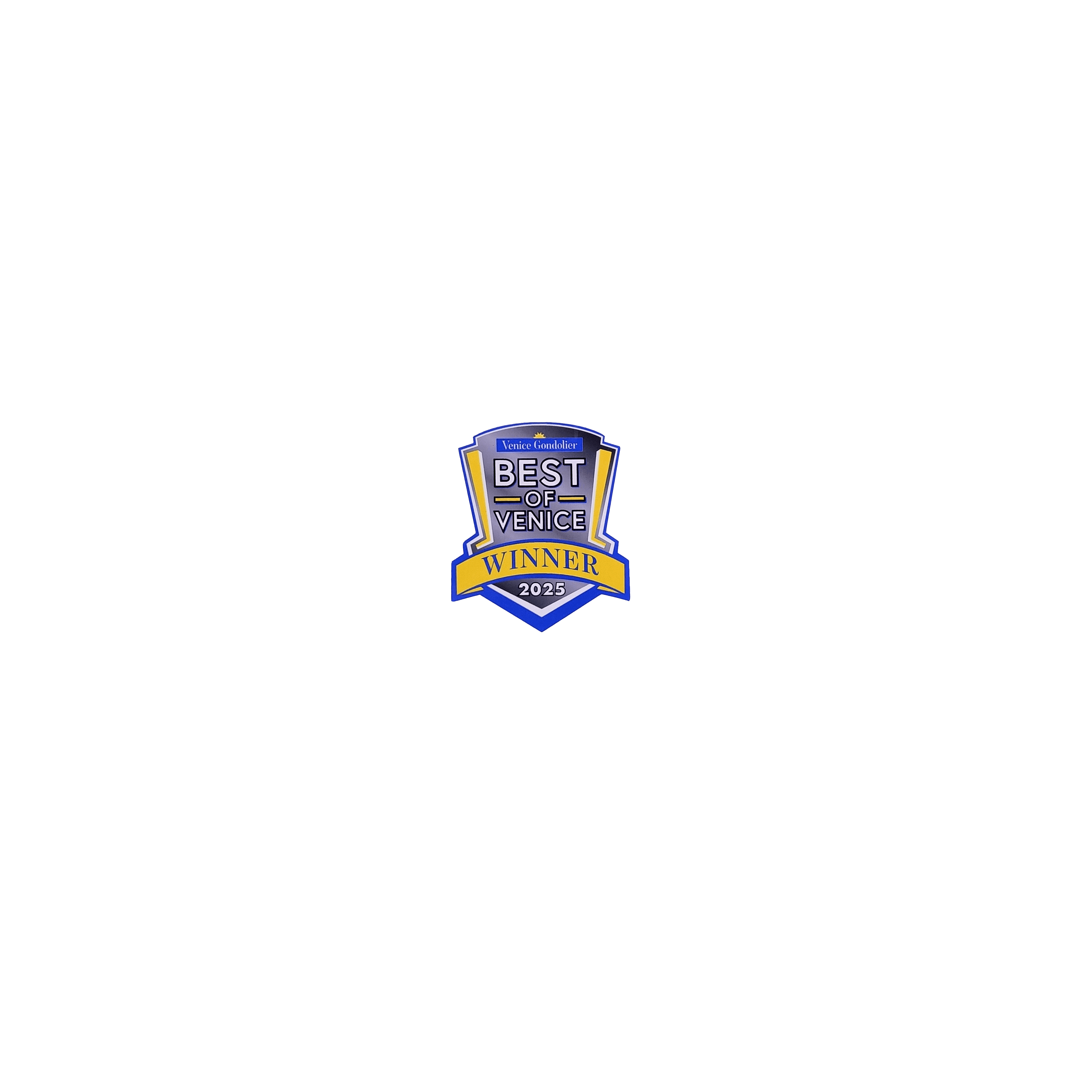 Best of Venice 2025 Winner badge, Venice Gondolier